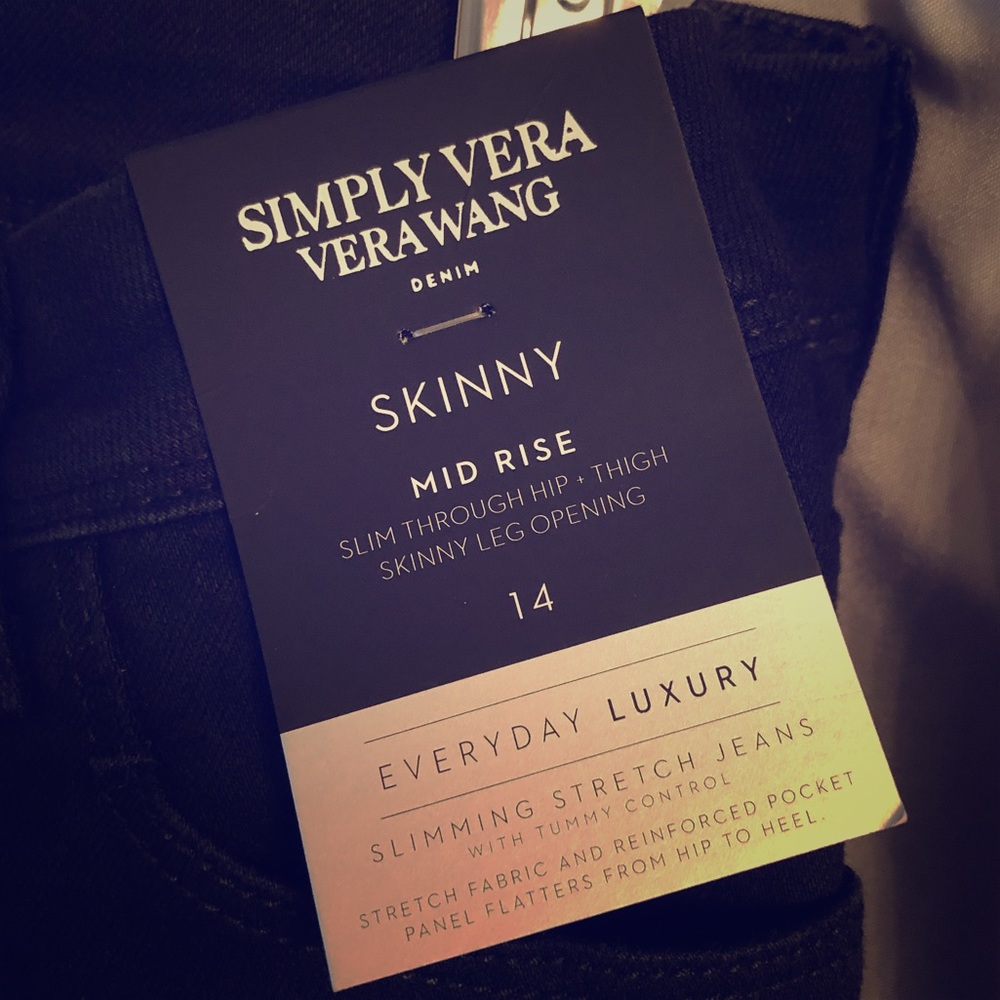 Simply Vera VeraWang Denim Skinny Mid Rise Stretch